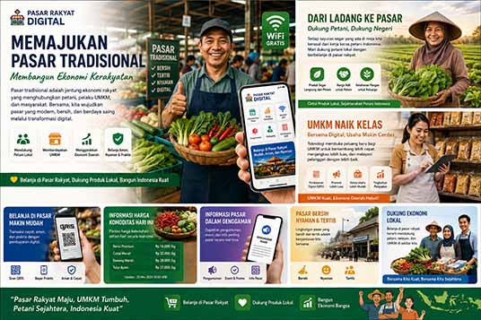 Transformasi Digital Pasar Rakyat: Mewujudkan Pasar Tradisional yang Modern dan Berdaya Saing